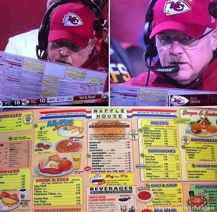 So we watched and actually enjoyed the Super Bowl for the first time together. My very first observation was that the coaches were holding