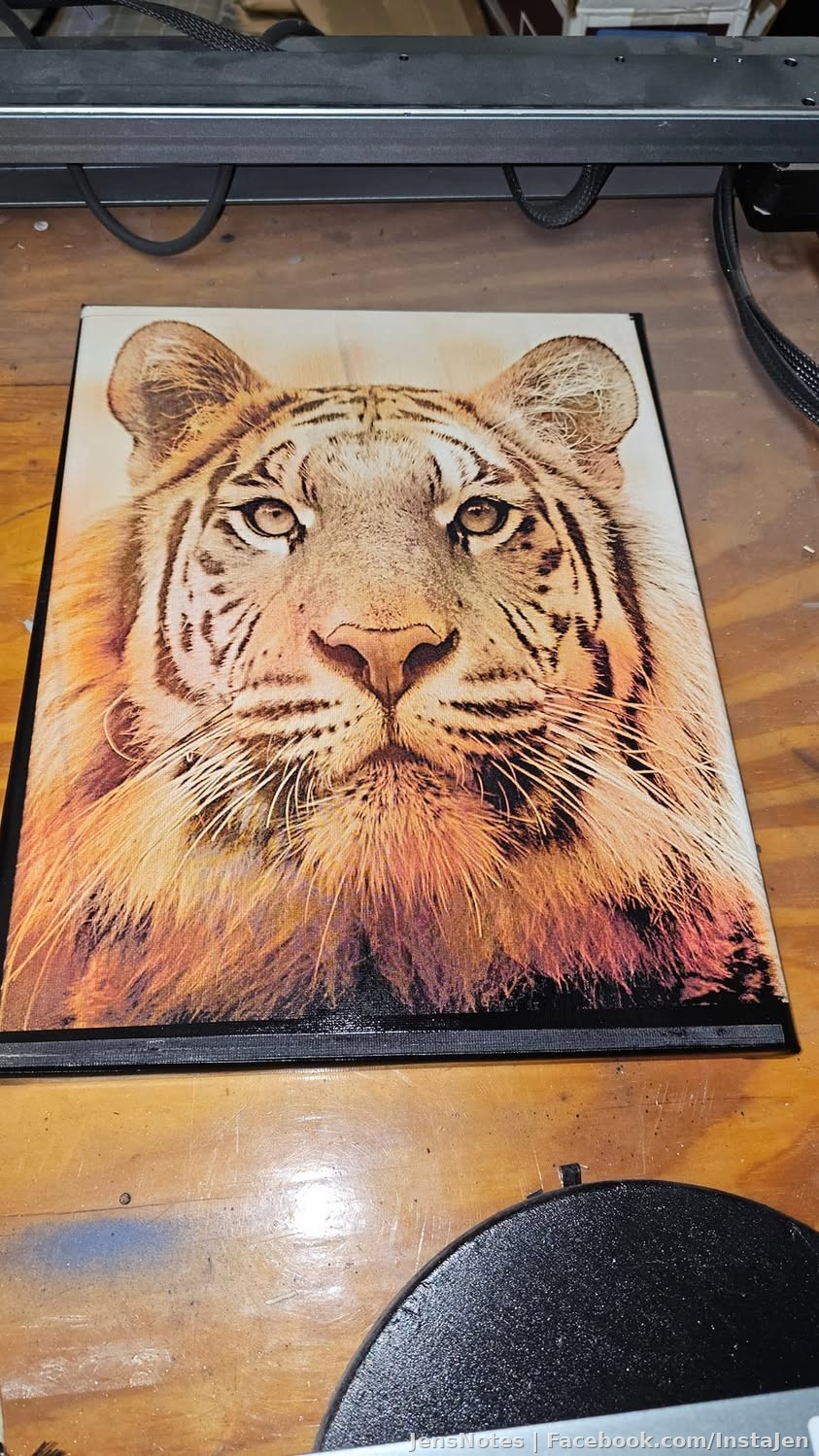 I just spotted another of @[20904508:2048:Jason Mellen] 's laser works of art. Nifty.