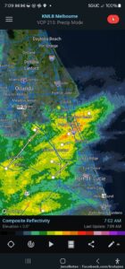 I made it back safely to Florida only to get smacked in the face with shitty weather... our weekly system coming through. I did
