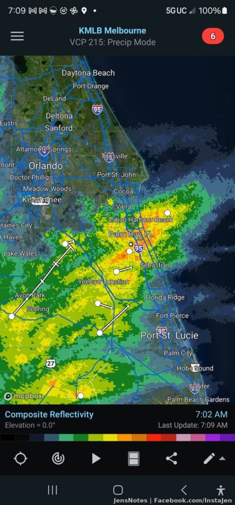 I made it back safely to Florida only to get smacked in the face with shitty weather... our weekly system coming through. I did