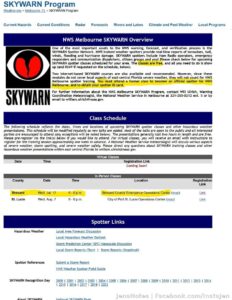 Want to be a Skywarn Spotter? For those of you not proudly in my lame @[291268366670360:69:Palm Bay & S. Brevard County - Weather Nerds]