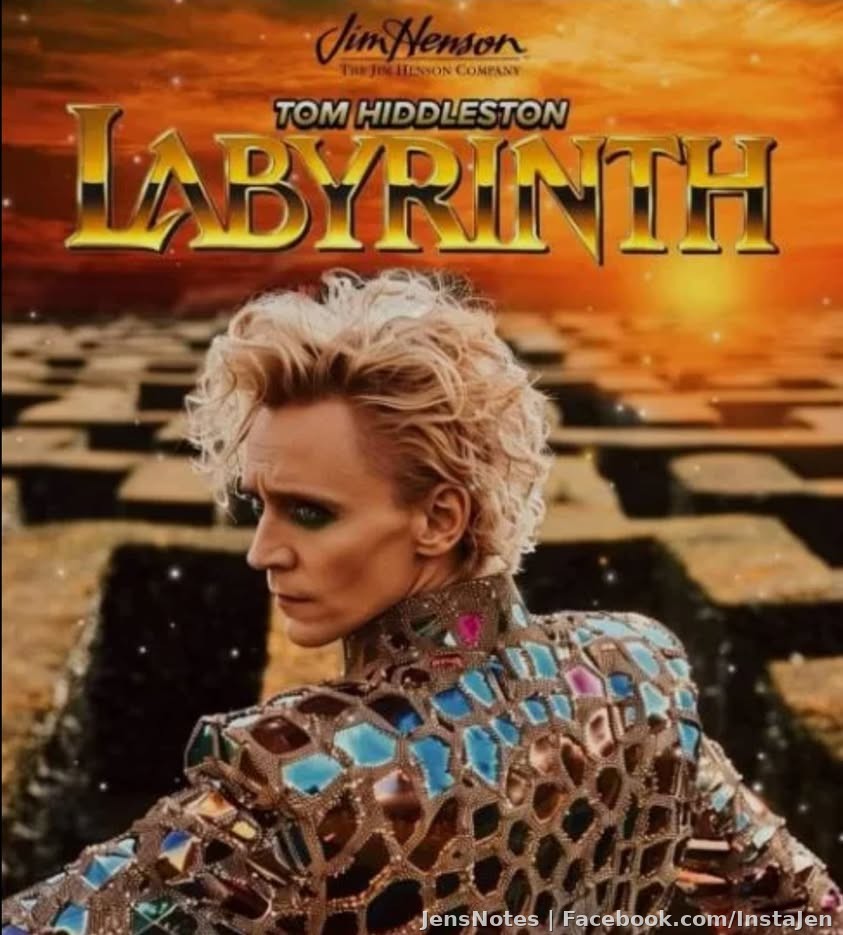 I wish this was real guys since I have a love affair with Tom Hiddleston but it's a FAKE! They should never remake Labyrinth
