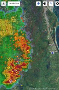 Driving due West to chase down the lightning. Safely of course...