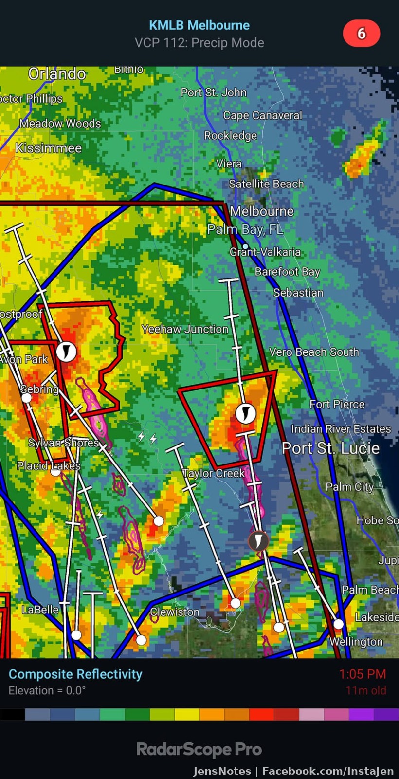 The tornado threat is getting bad ahead of #milton! #goawayMilton #HurricaneMilton #tornado #palmbay #level2radar #AWIPS #awipscave #hurricaneseason2024