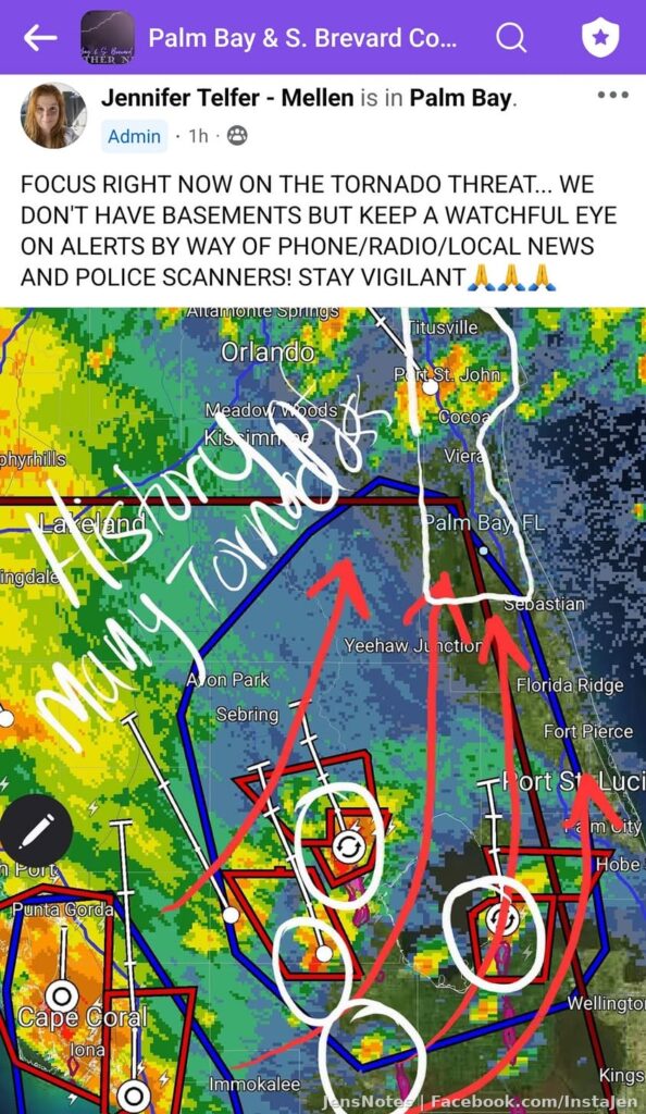 #goawayMilton #HurricaneMilton #tornado #palmbay #level2radar #AWIPS #awipscave #hurricaneseason2024