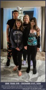 3/4 of MY family. I've had a wonderful 12 days with Andrew staying with us on holiday block leave from the Army! He goes