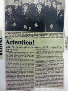 I'm not sure if anyone has ever seen this article I wrote for the News-Herald for JROTC in high school in 1997 following a