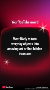 From my 2025 yearly recap of YouTube activity!