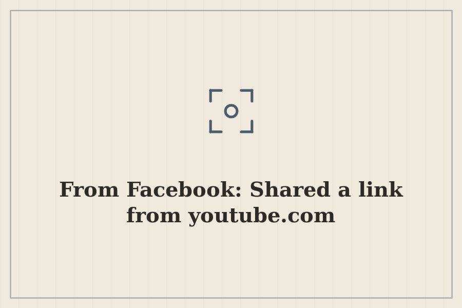 From Facebook: Shared a link from youtube.com — cover