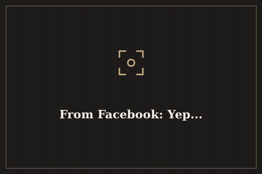 From Facebook: Yep... — cover