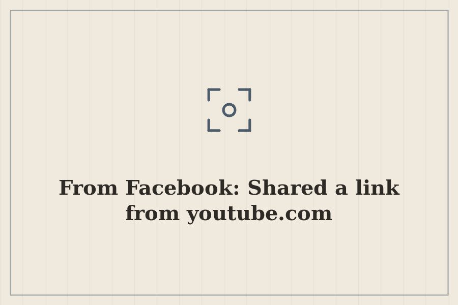 From Facebook: Shared a link from youtube.com — cover