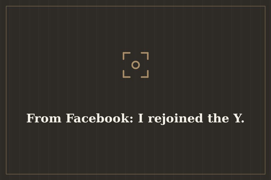 From Facebook: I rejoined the Y. — cover