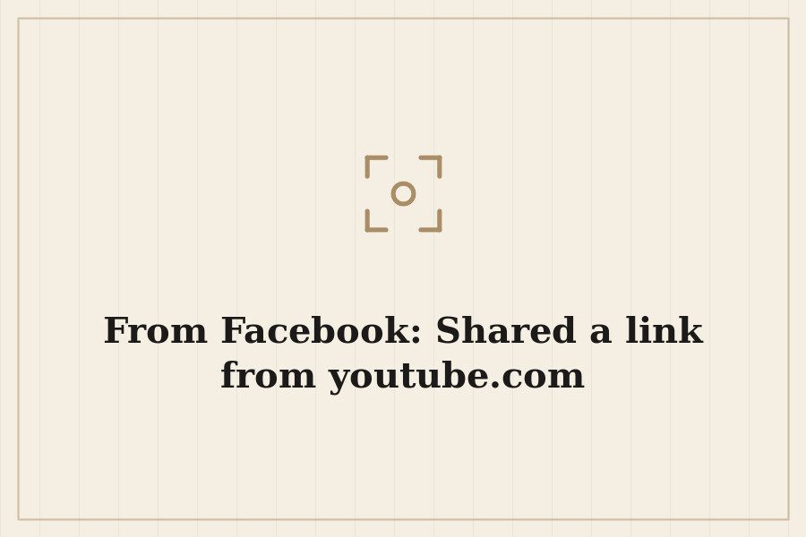 From Facebook: Shared a link from youtube.com — cover