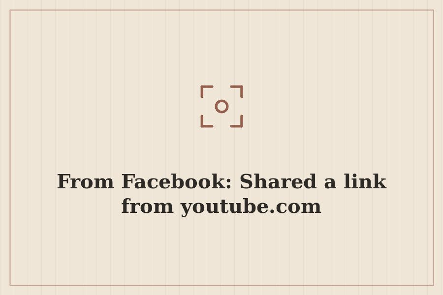 From Facebook: Shared a link from youtube.com — cover