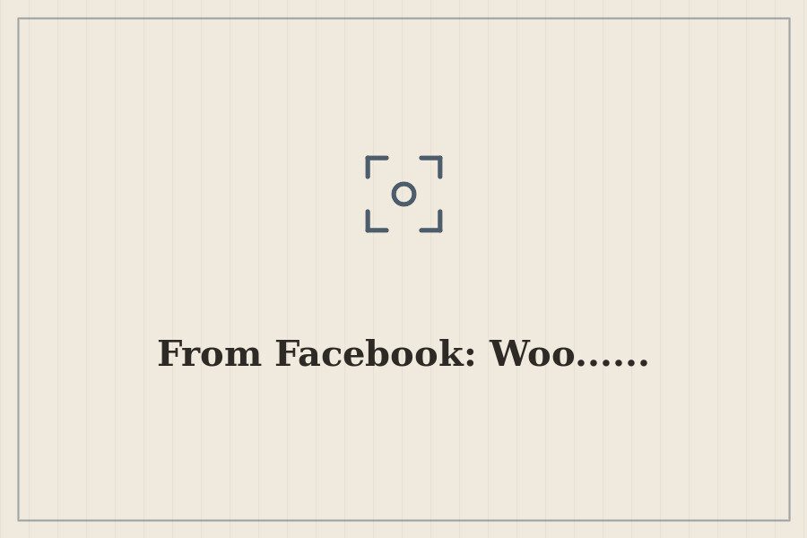From Facebook: Woo...... — cover