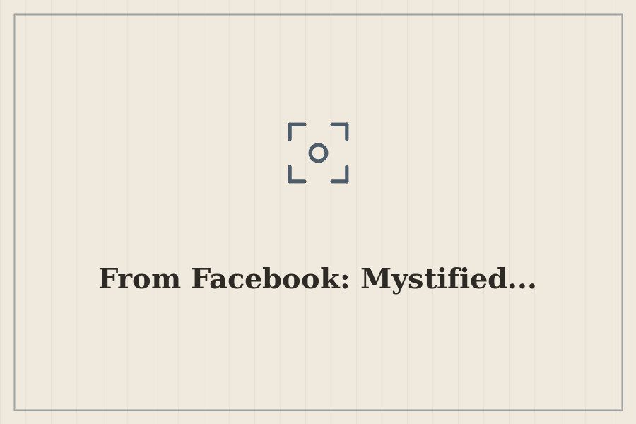 From Facebook: Mystified... — cover