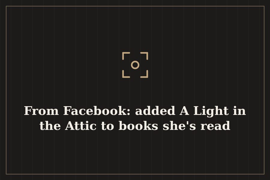 From Facebook: added A Light in the Attic to books she's read — cover