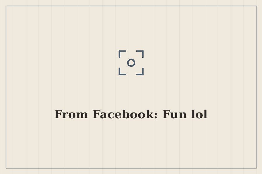From Facebook: Fun lol — cover