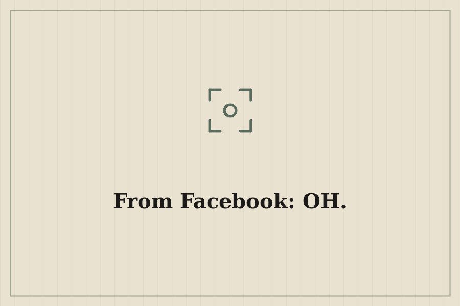 From Facebook: OH. — cover