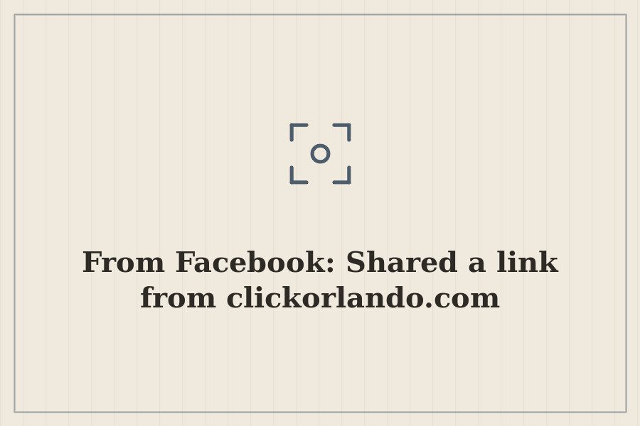 From Facebook: Shared a link from clickorlando.com — cover