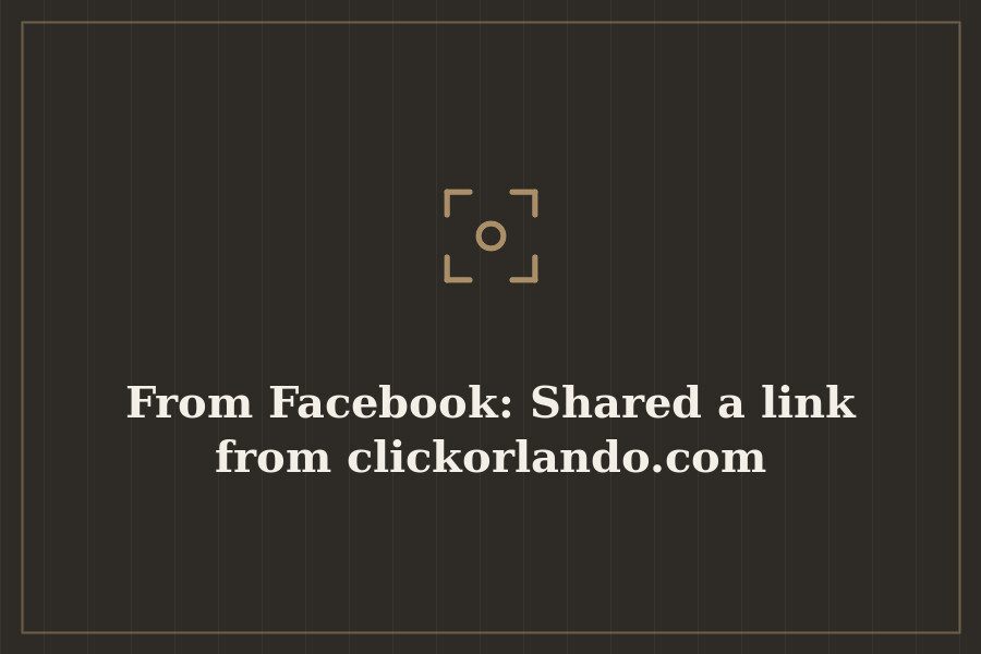 From Facebook: Shared a link from clickorlando.com — cover