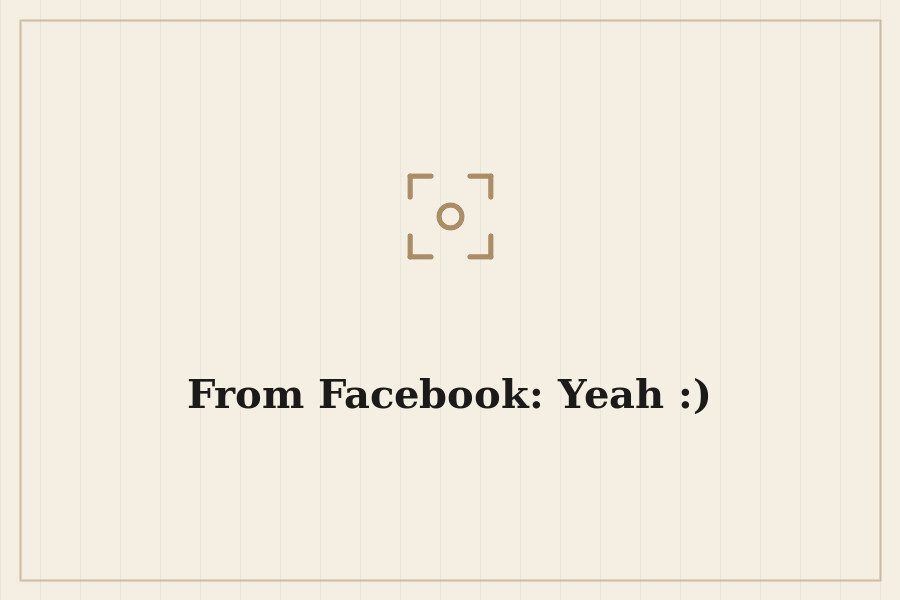 From Facebook: Yeah :) — cover