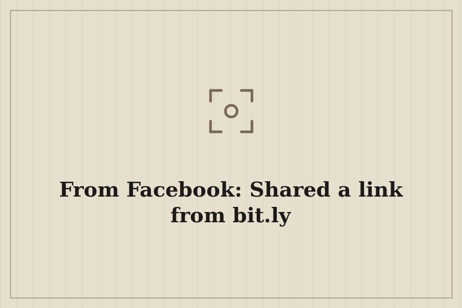 From Facebook: Shared a link from bit.ly — cover
