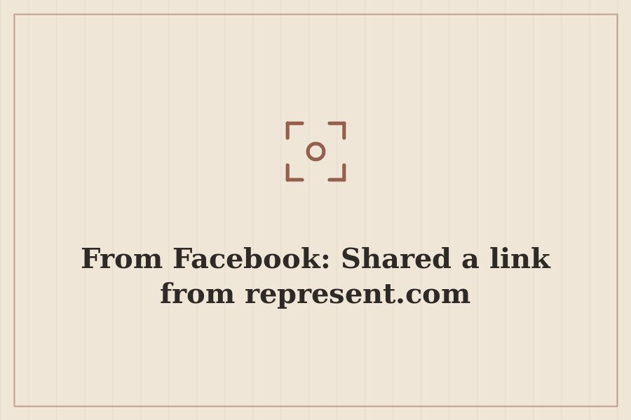 From Facebook: Shared a link from represent.com — cover