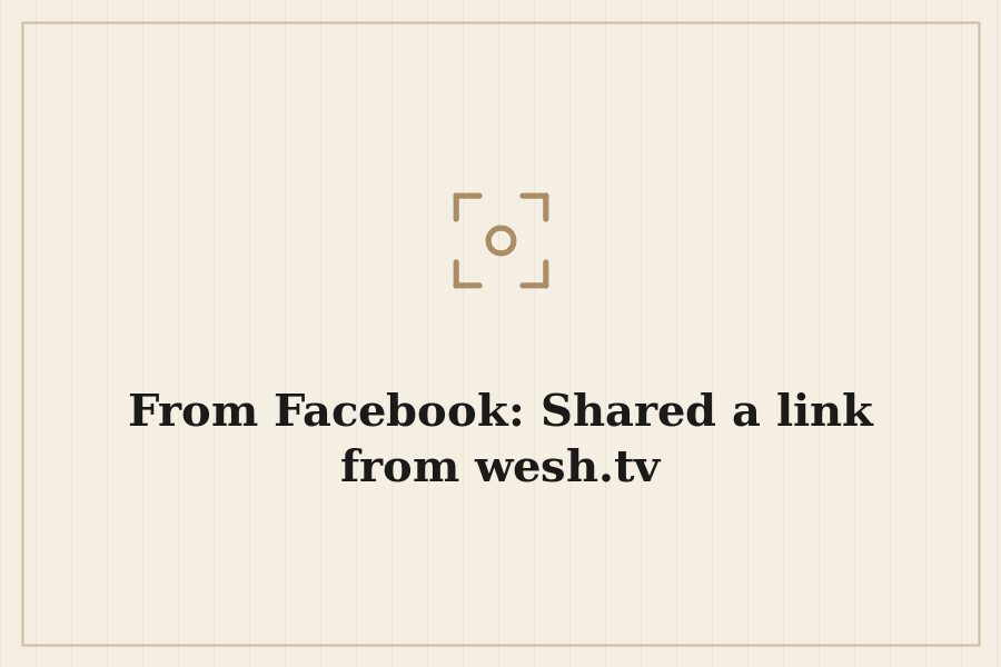 From Facebook: Shared a link from wesh.tv — cover