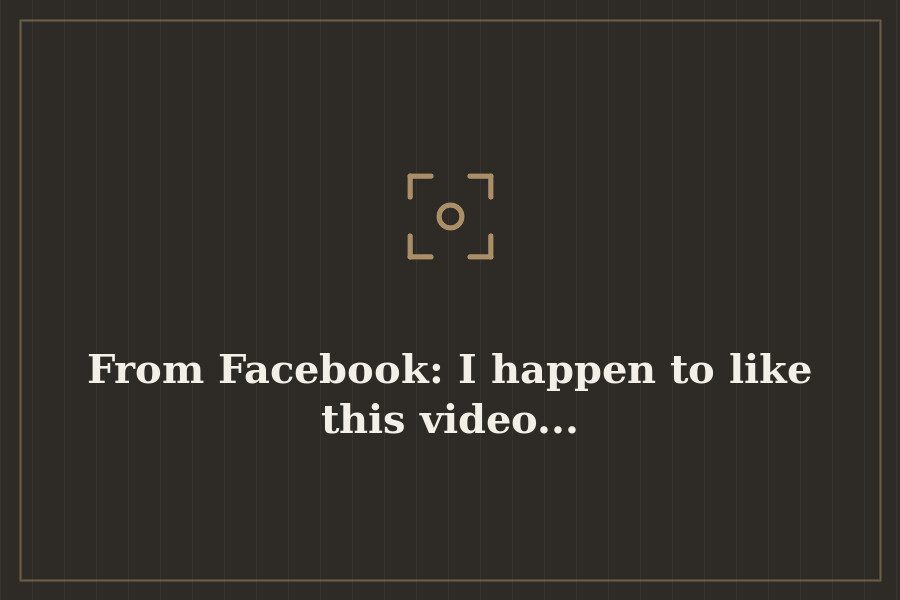 From Facebook: I happen to like this video... — cover