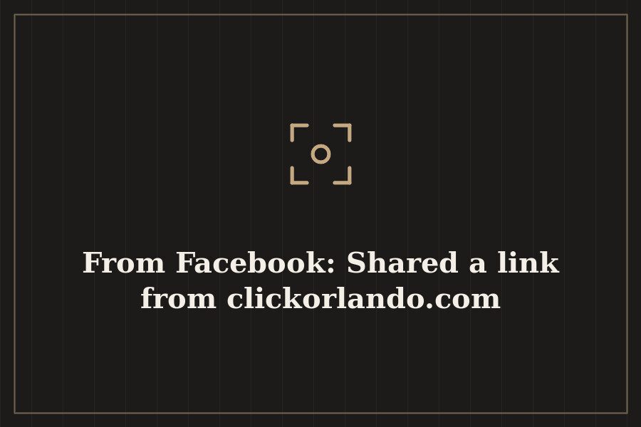 From Facebook: Shared a link from clickorlando.com — cover