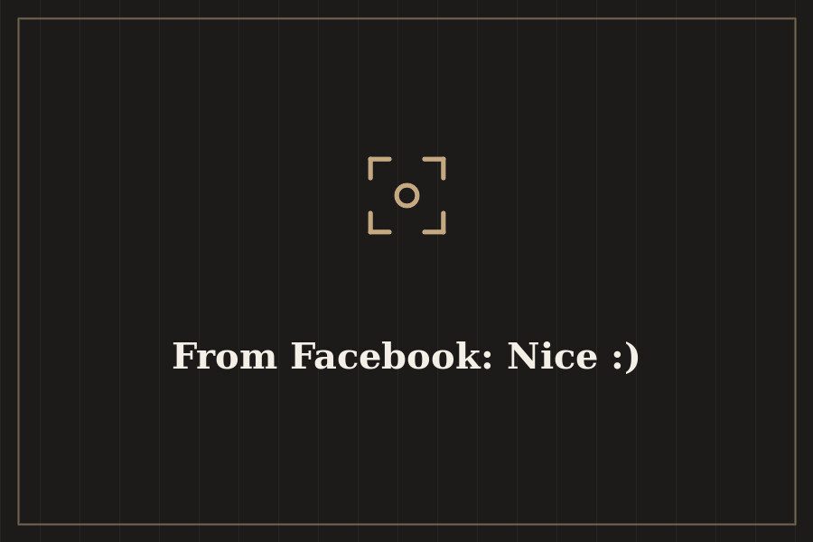 From Facebook: Nice :) — cover