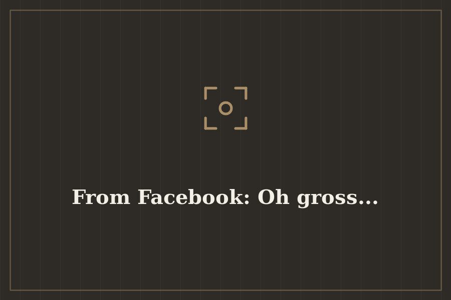 From Facebook: Oh gross... — cover
