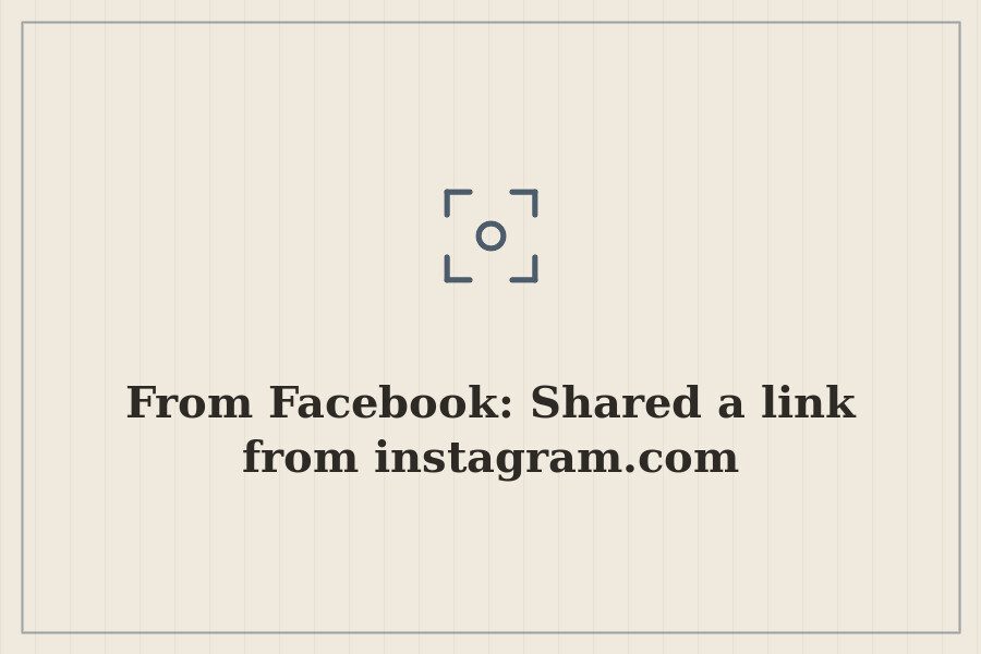 From Facebook: Shared a link from instagram.com — cover