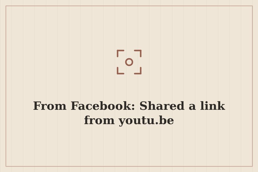 From Facebook: Shared a link from youtu.be — cover