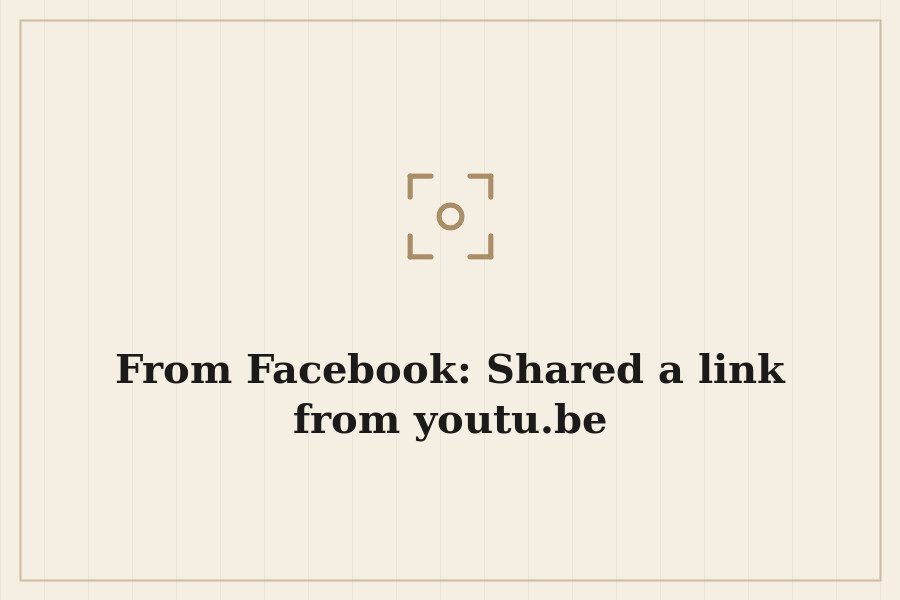 From Facebook: Shared a link from youtu.be — cover