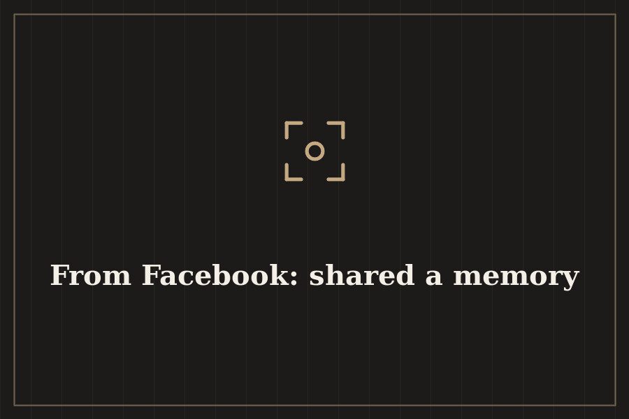 From Facebook: shared a memory — cover