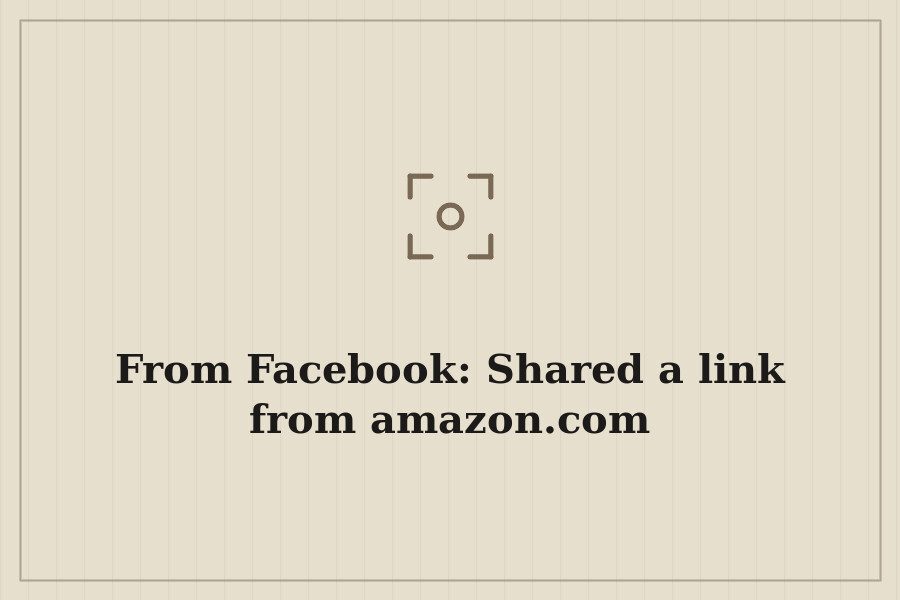 From Facebook: Shared a link from amazon.com — cover