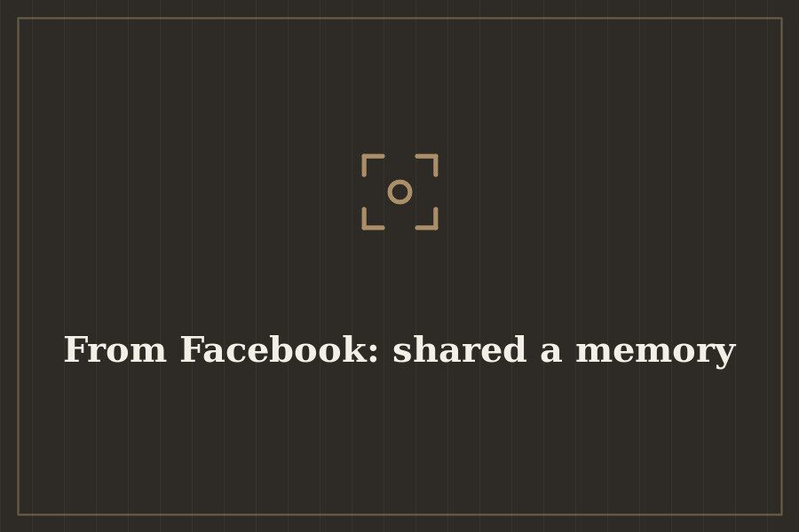 From Facebook: shared a memory — cover