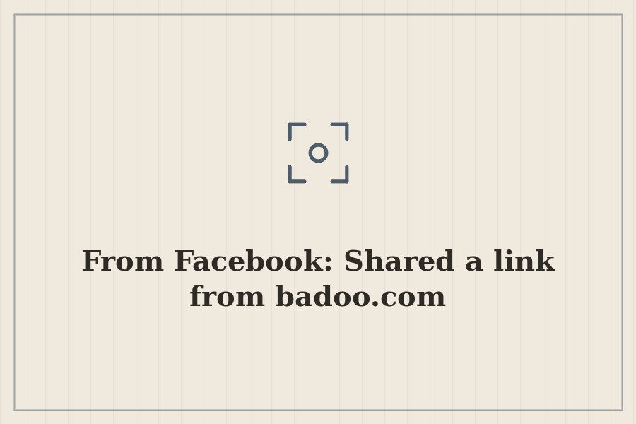 From Facebook: Shared a link from badoo.com — cover