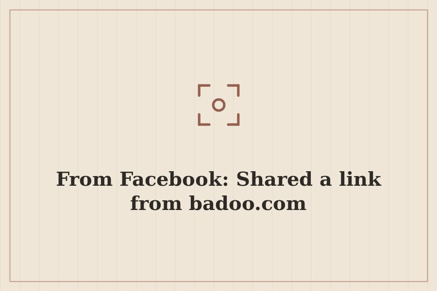 From Facebook: Shared a link from badoo.com — cover