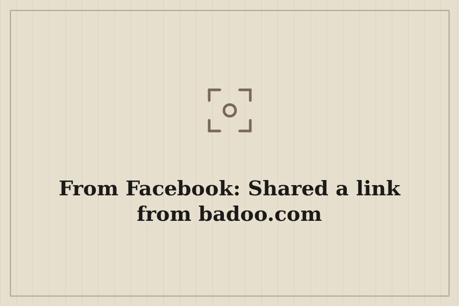 From Facebook: Shared a link from badoo.com — cover
