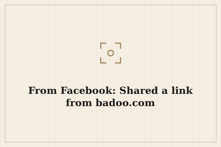 From Facebook: Shared a link from badoo.com — cover