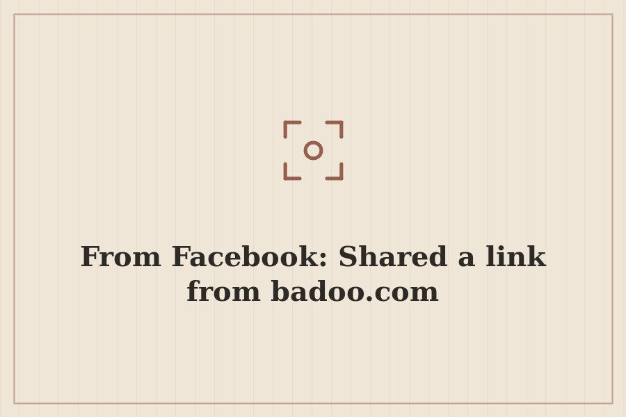 From Facebook: Shared a link from badoo.com — cover