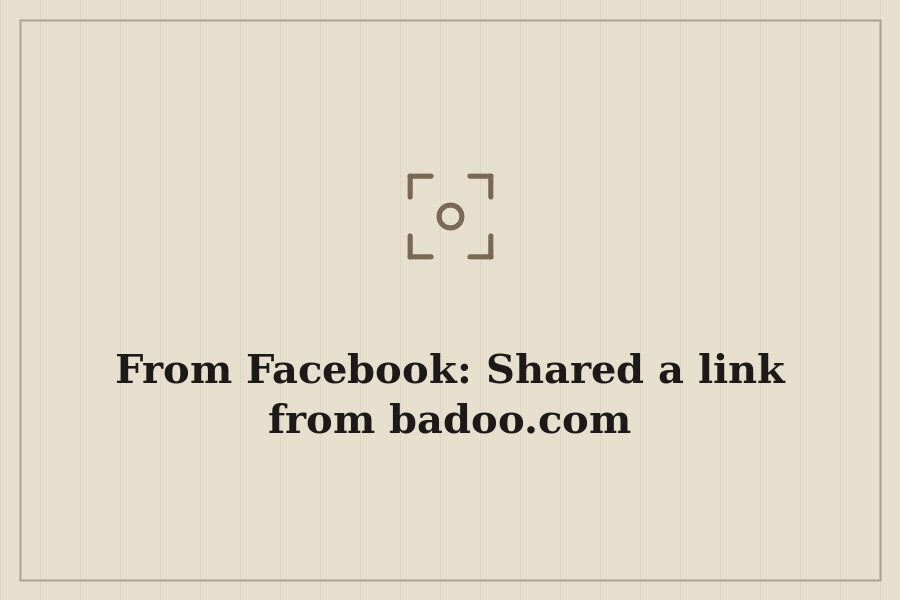 From Facebook: Shared a link from badoo.com — cover