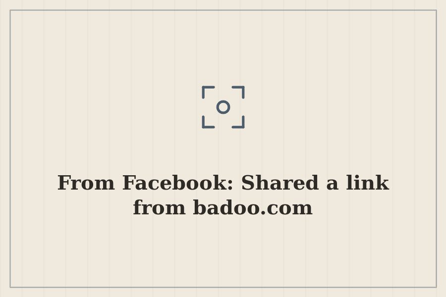 From Facebook: Shared a link from badoo.com — cover