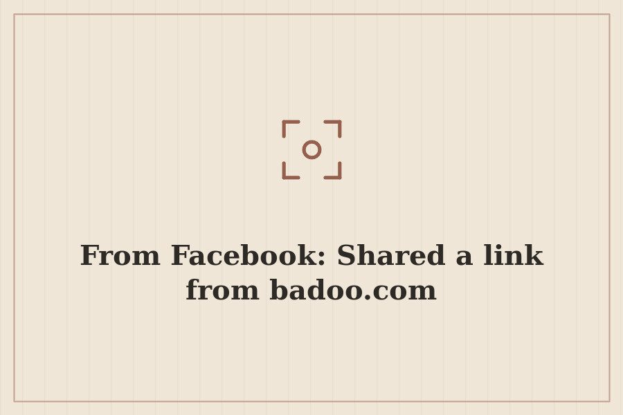 From Facebook: Shared a link from badoo.com — cover