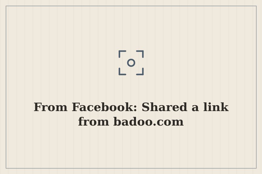 From Facebook: Shared a link from badoo.com — cover