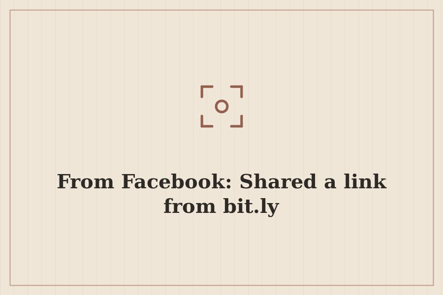 From Facebook: Shared a link from bit.ly — cover