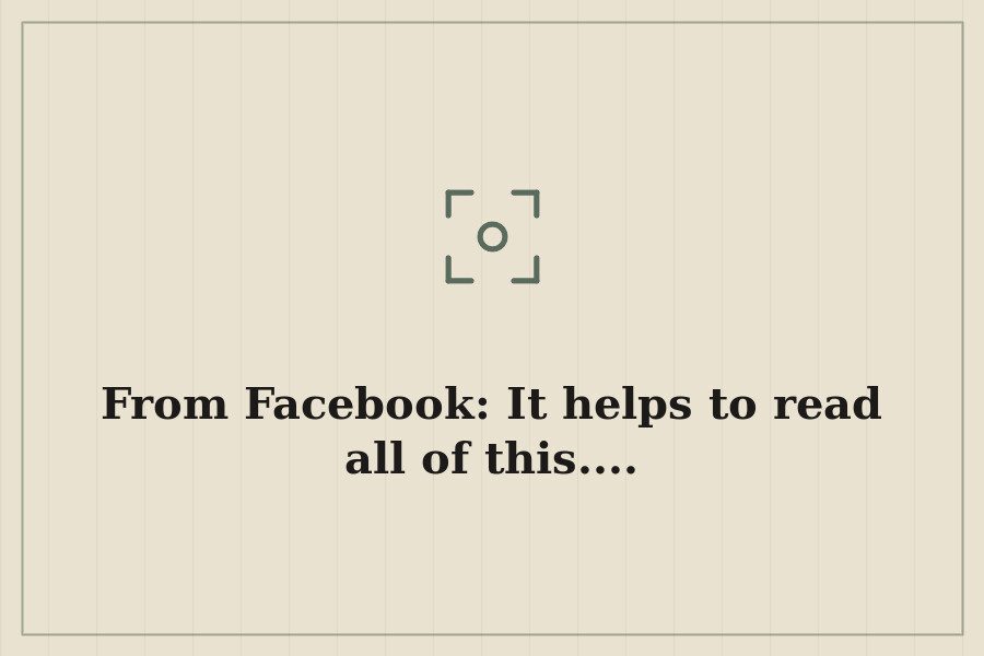 From Facebook: It helps to read all of this.... — cover